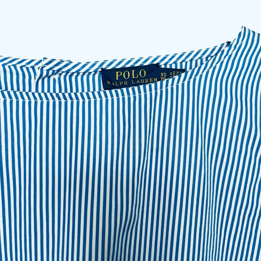 POLO Ralph‎ Lauren Striped Peplum Blouse – Size XS
